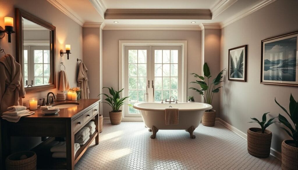 Spa like atmosphere in your bathroom