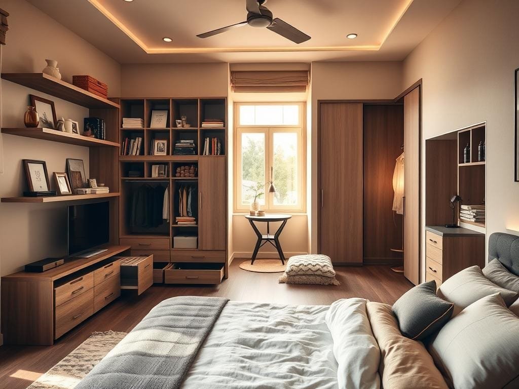 creative storage solutions for bedrooms